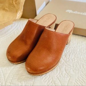 Madewell Ayanna Clog in Lizard Embossed Leather